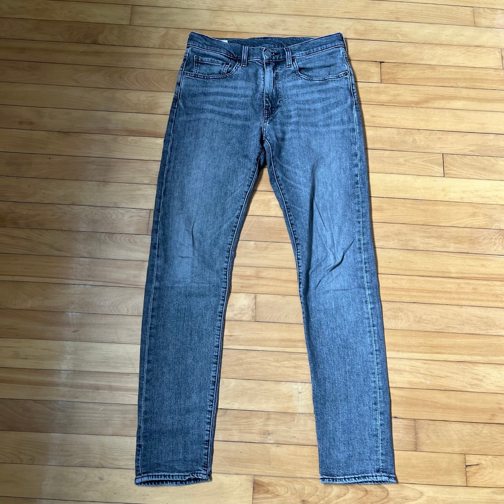 Levis Premium 511 Slim Fit Jeans Mens 32x34 Gray Faded Denim 28833-0999